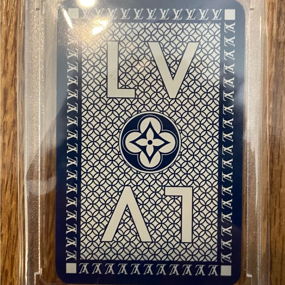 Louis Vuitton Blue and White Monogram Cards